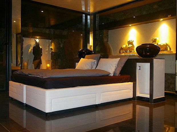 Sleeping area at night